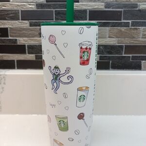 Starbucks X Roller Rabbit Stainless Steel Tumbler Cup Holiday Christmas 2025 NEW
